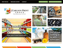 Tablet Screenshot of carlsonprint.com
